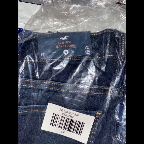 🆕NWT!! Hollister Low-Rise •Jegging•, color: DARK, size 1 reg, w25, L28 - Picture 2 of 3